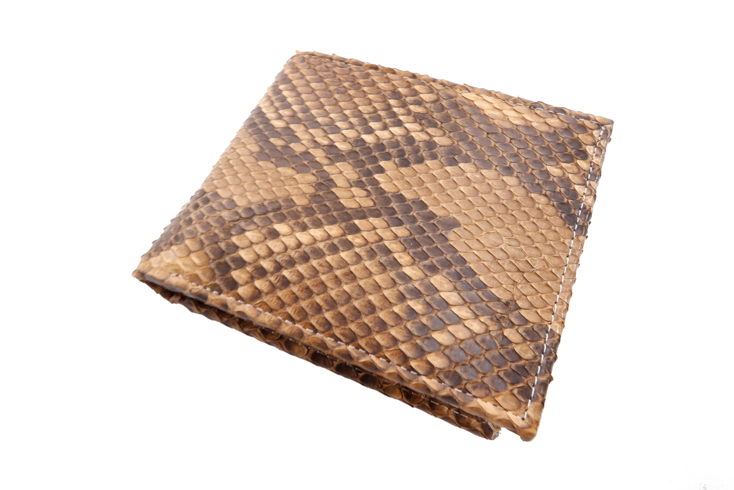 Genuine Reticulated Python Snake Skin Soft Bifold Wallet