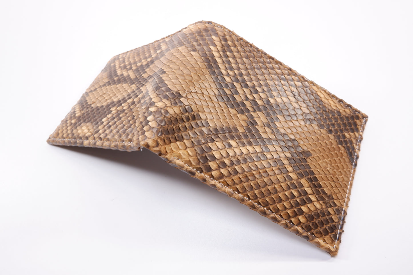 Genuine Reticulated Python Snake Skin Soft Bifold Wallet