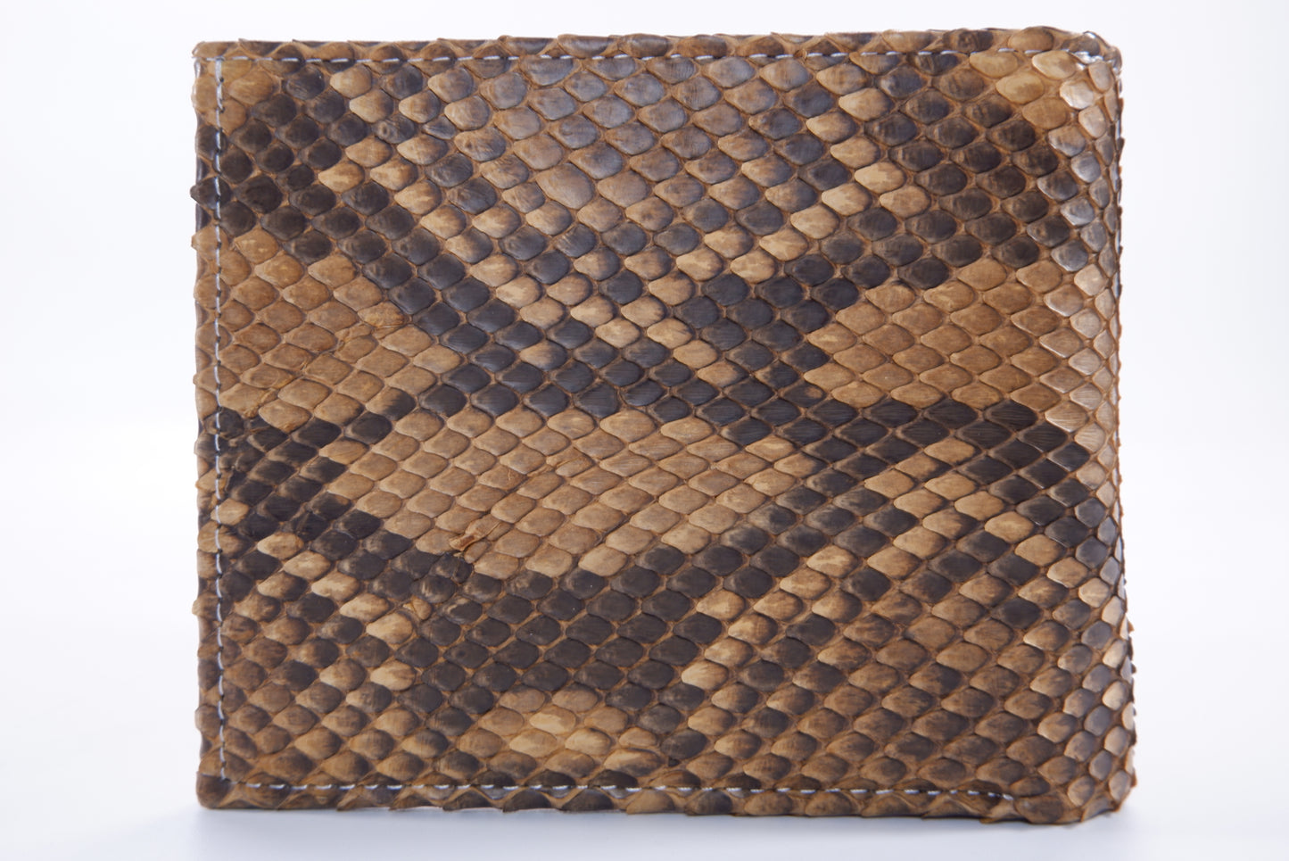 Genuine Reticulated Python Snake Skin Soft Bifold Wallet