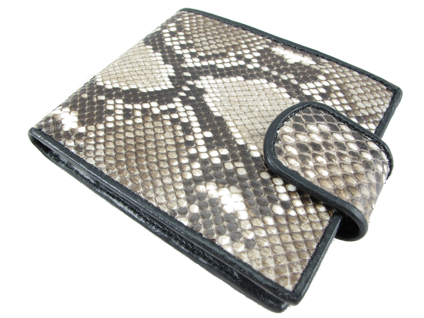 Genuine Reticulated Python Snake Skin Women's Bifold Coins Wallet