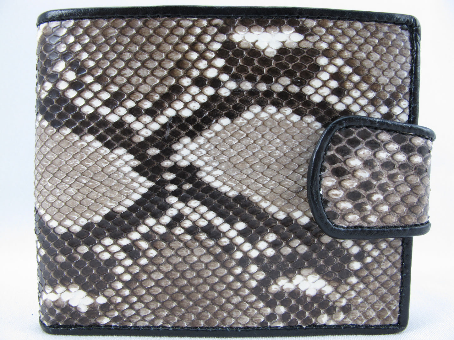 Genuine Reticulated Python Snake Skin Women's Bifold Coins Wallet