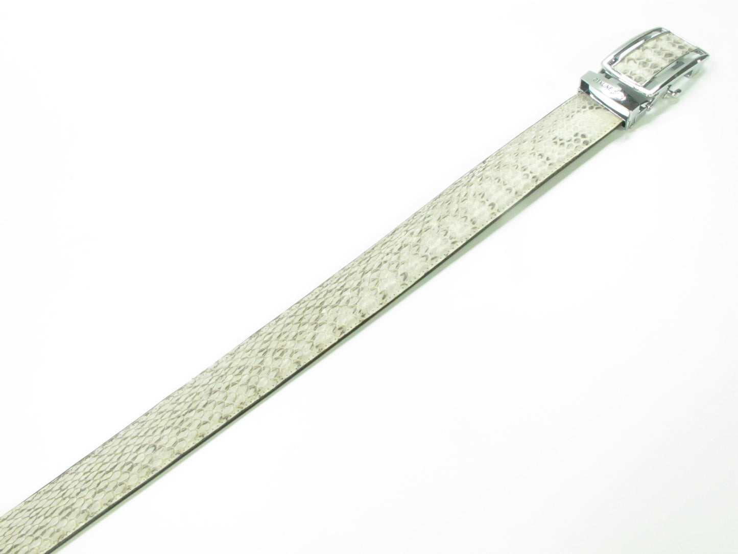 Genuine Rat Snake Skin Leather Auto Locking Men's Belt