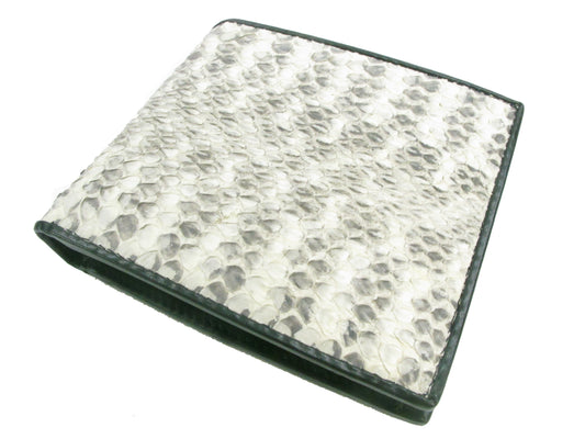 Genuine Rat Snake Skin Leather Bifold Wallet