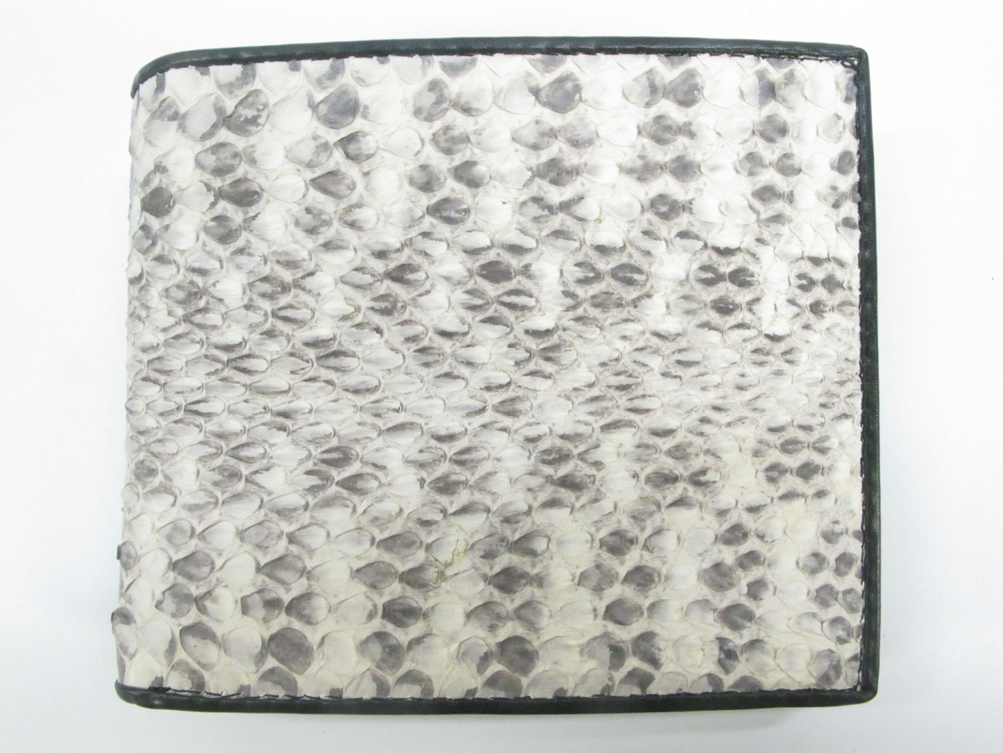 Genuine Rat Snake Skin Leather Bifold Wallet