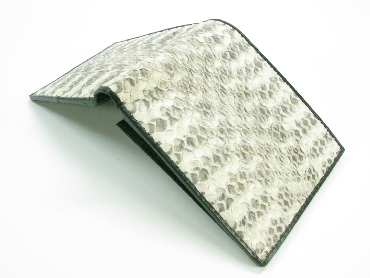 Genuine Rat Snake Skin Leather Bifold Wallet