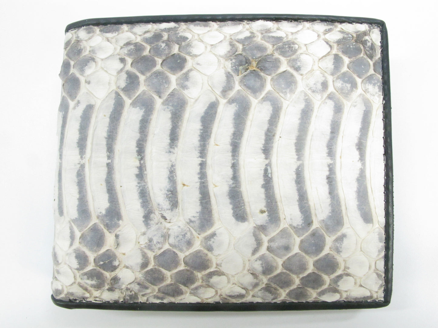 Genuine Rat Snake Belly Skin Leather Bifold Wallet