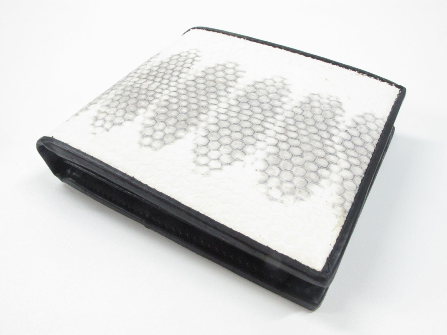 Genuine Sea Snake Skin Leather Bifold Wallet