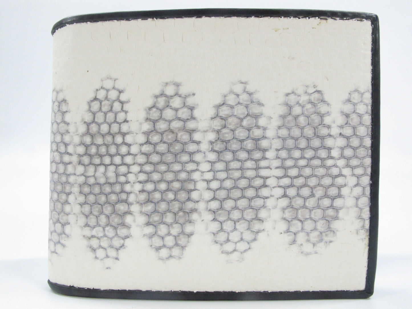 Genuine Sea Snake Skin Leather Bifold Wallet