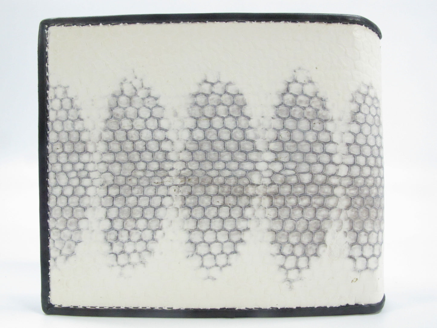 Genuine Sea Snake Skin Leather Bifold Wallet