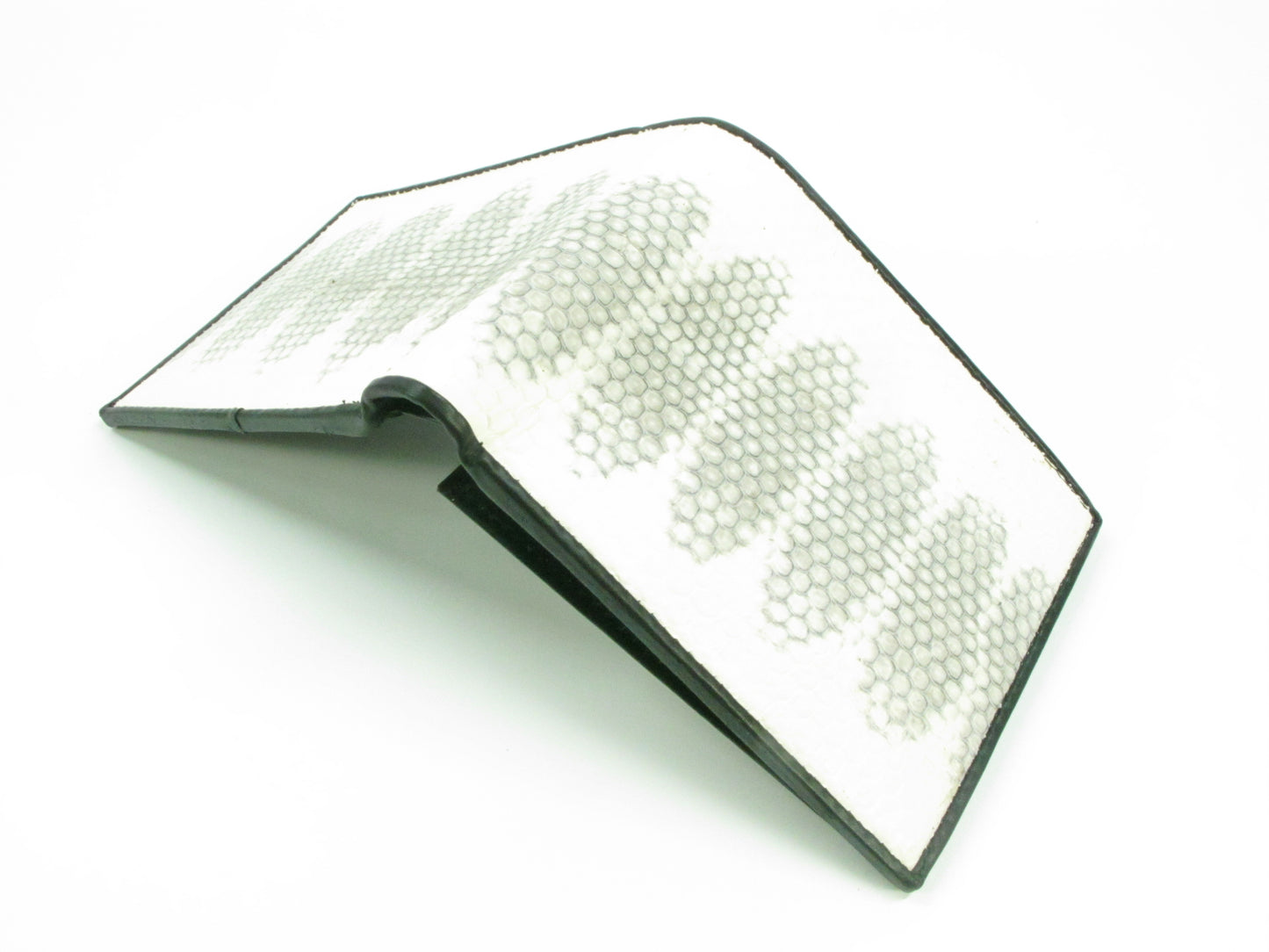 Genuine Sea Snake Skin Leather Bifold Wallet