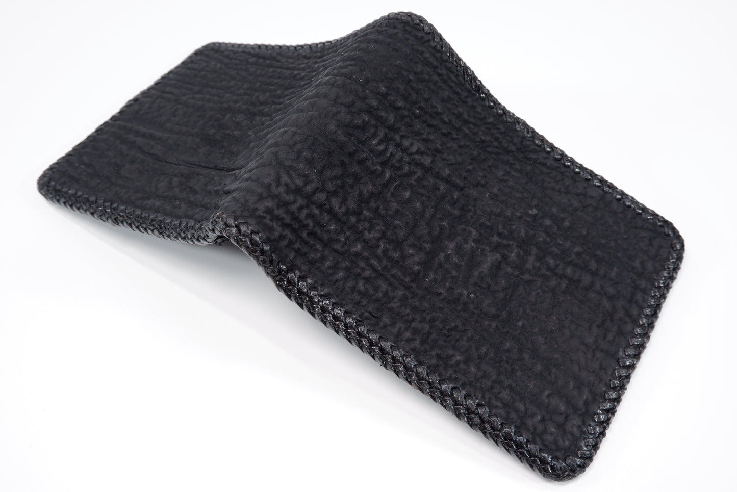 Genuine Shark Skin Leather Handmade Bifold Wallet