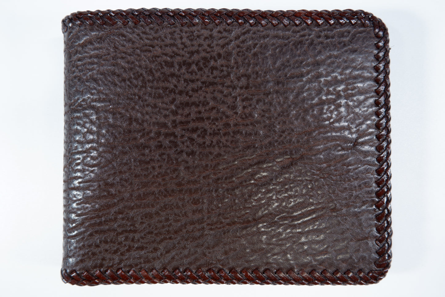 Genuine Shark Skin Leather Handmade Bifold Wallet