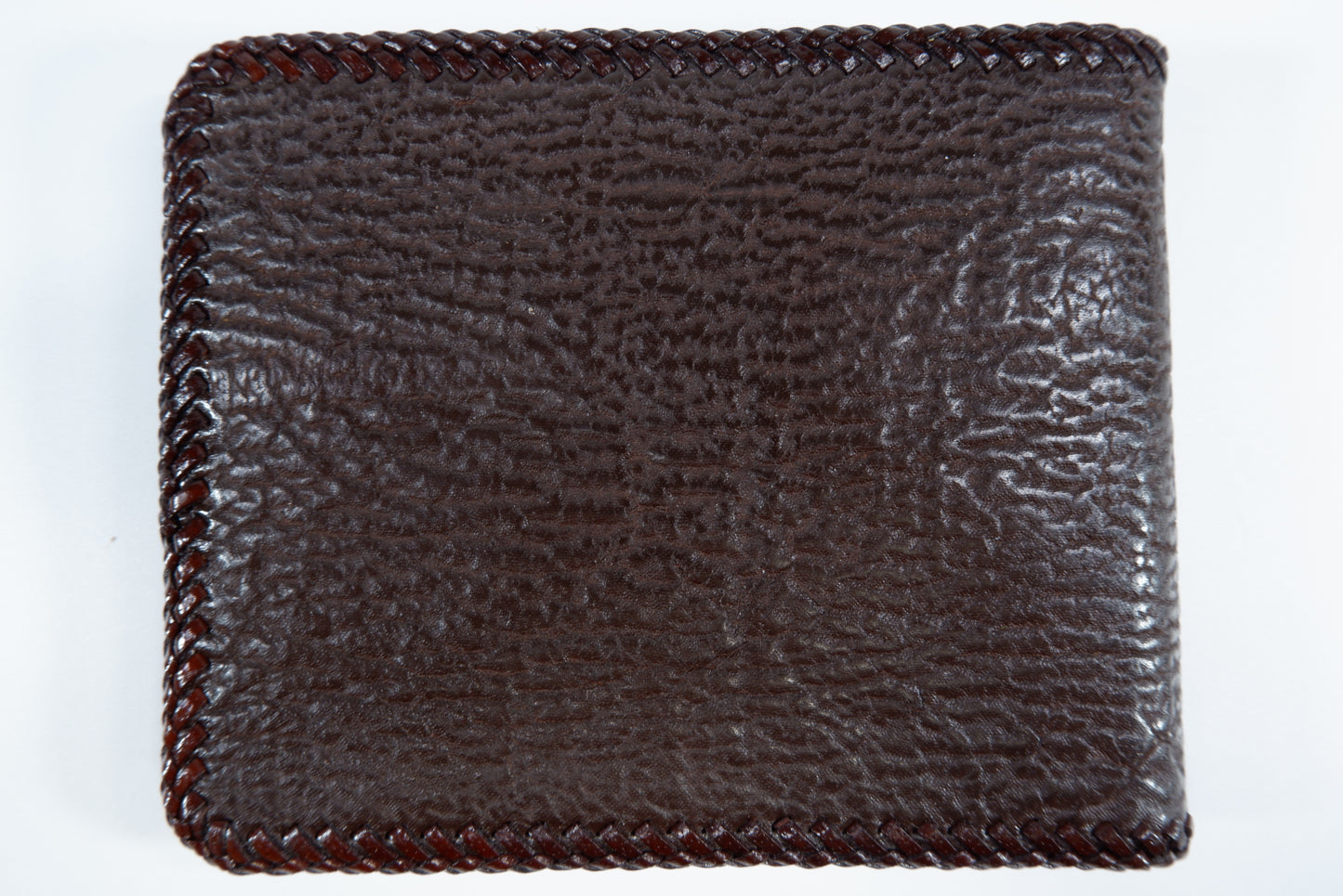 Genuine Shark Skin Leather Handmade Bifold Wallet