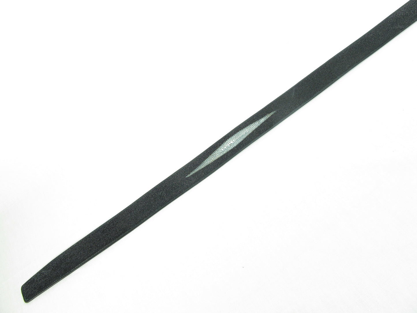 Genuine Stingray Skin Leather Auto Locking Men's Belt Black