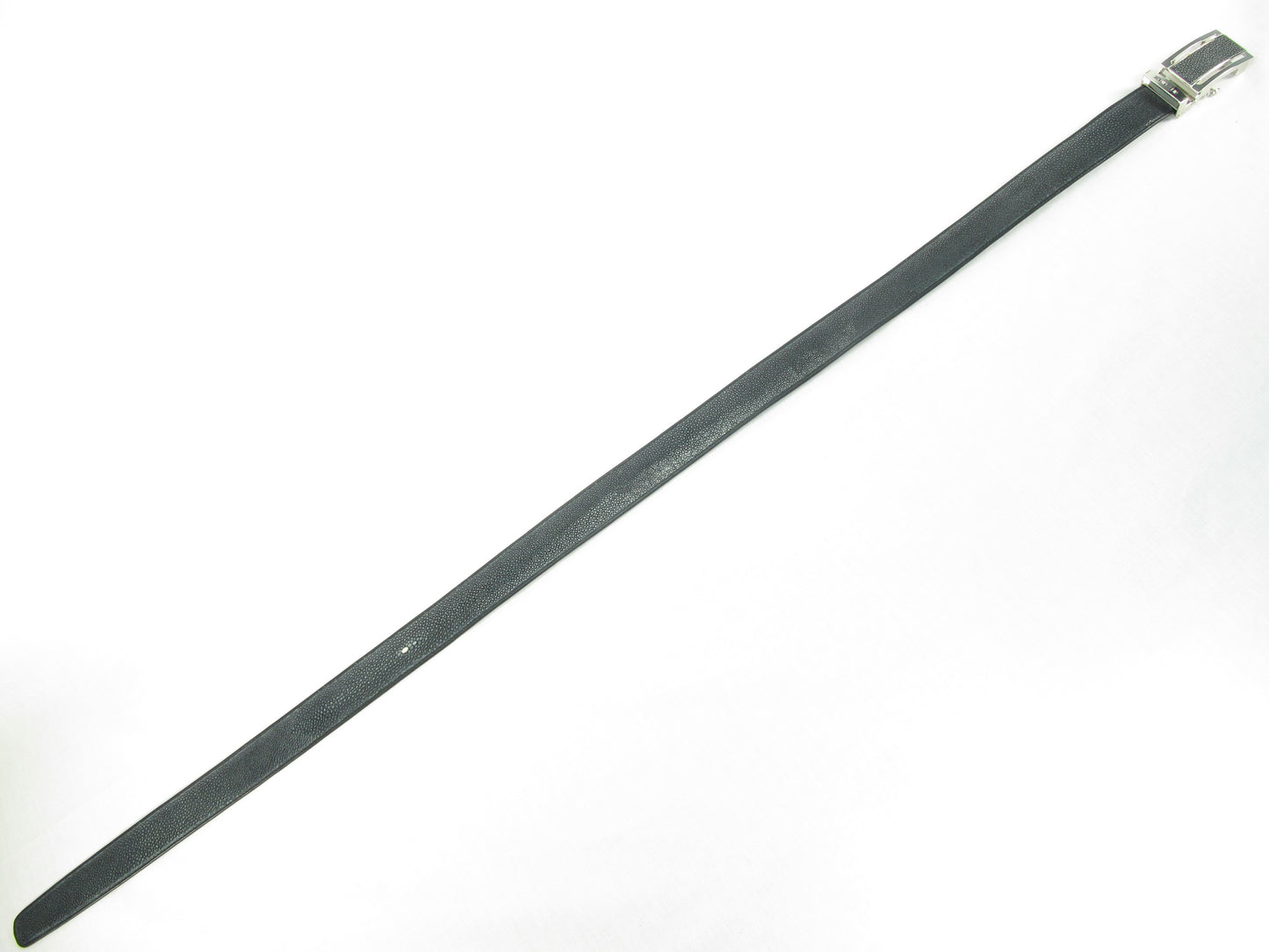 Genuine Polished Stingray Skin Leather Auto Locking Men's Belt