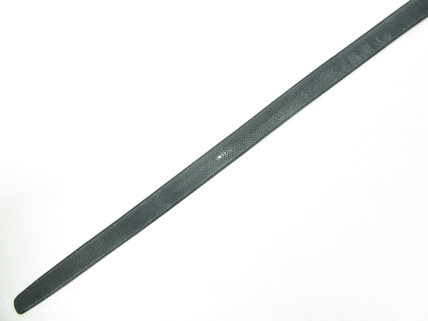 Genuine Polished Stingray Skin Leather Auto Locking Men's Belt