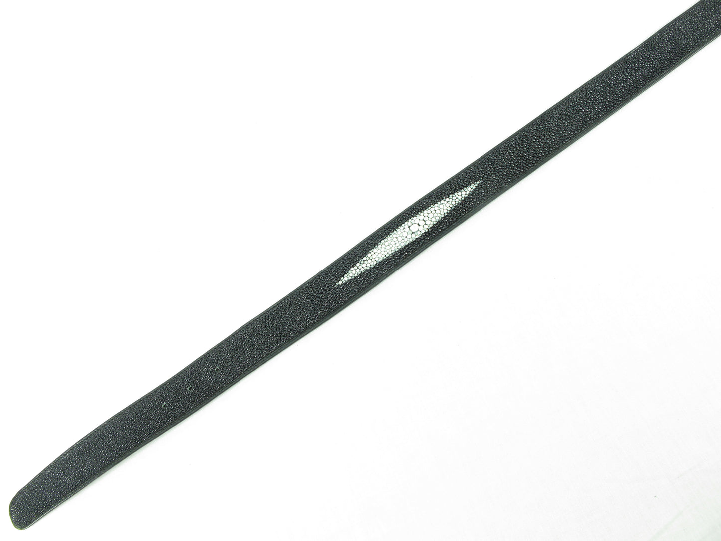Genuine Stingray Skin Leather Casual Men's Belt Black