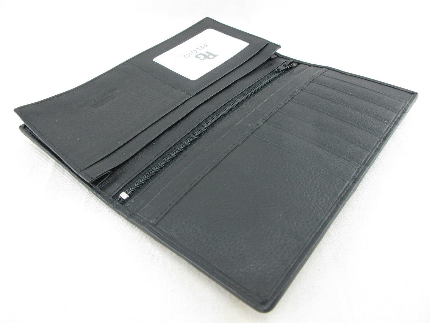 Genuine Polished Stingray Skin Leather Long Checkbook Wallet