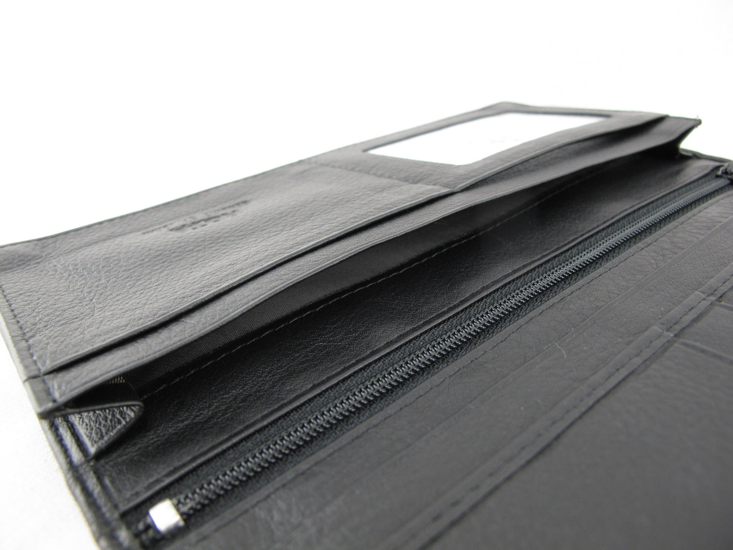 Genuine Polished Stingray Skin Leather Long Checkbook Wallet