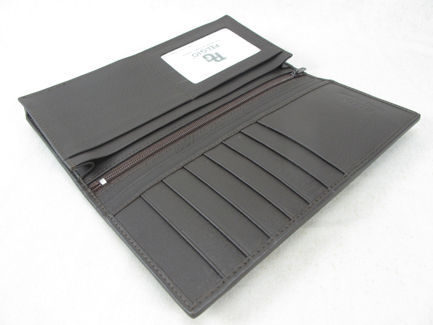 Genuine Polished Stingray Skin Leather Long Checkbook Wallet