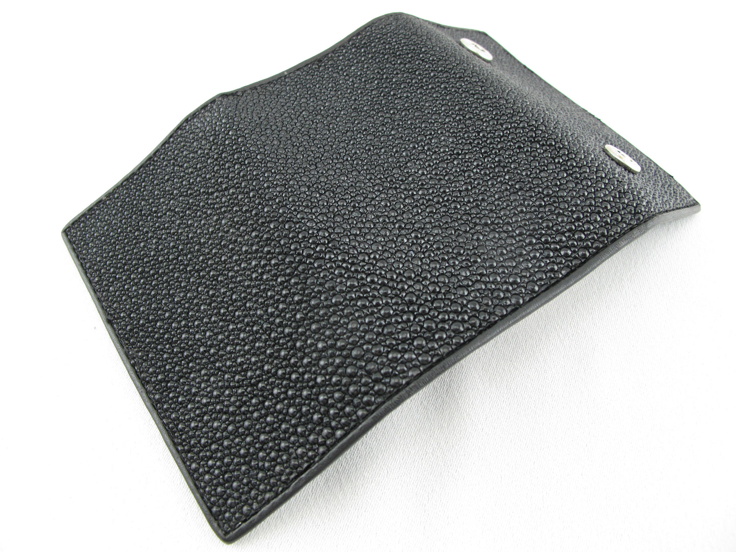 Genuine Stingray Skin Leather Trifold Key Holder Wallet