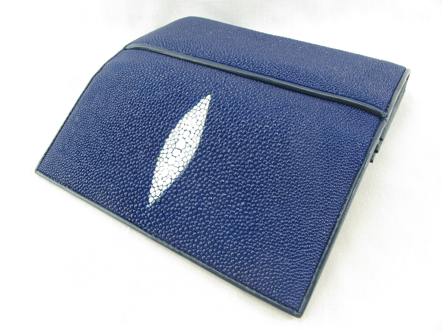 Genuine Stingray Skin Leather Women's Long Clutch Wallet Purse