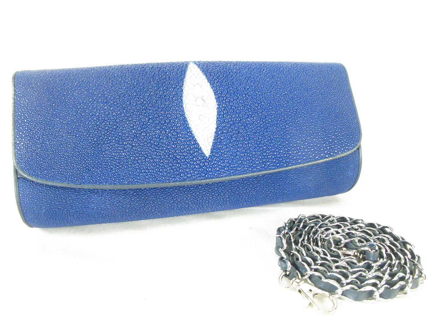 PELGIO Genuine Stingray Skin Leather Women's Messenger Bag Crossbody Purse