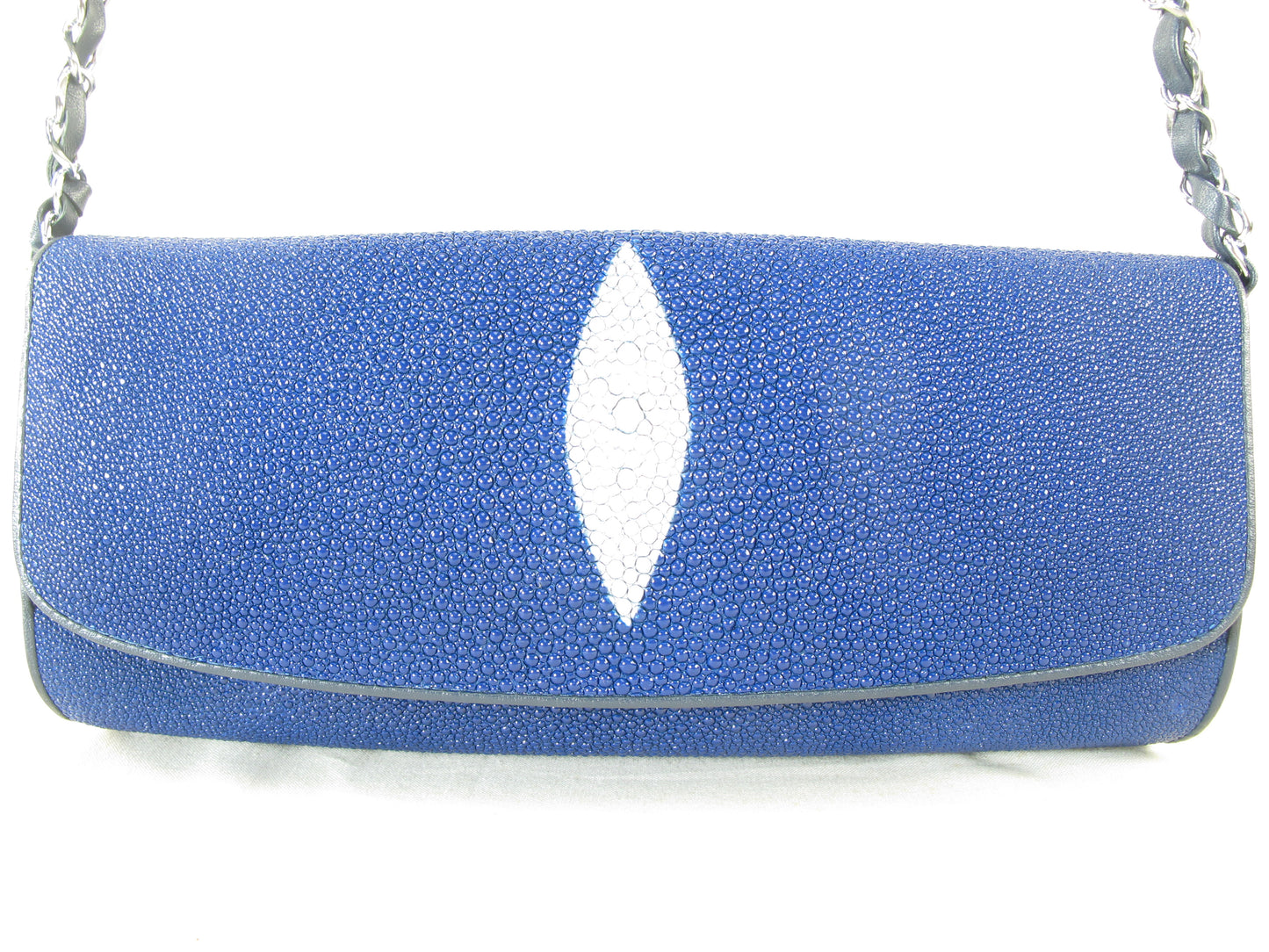 PELGIO Genuine Stingray Skin Leather Women's Messenger Bag Crossbody Purse