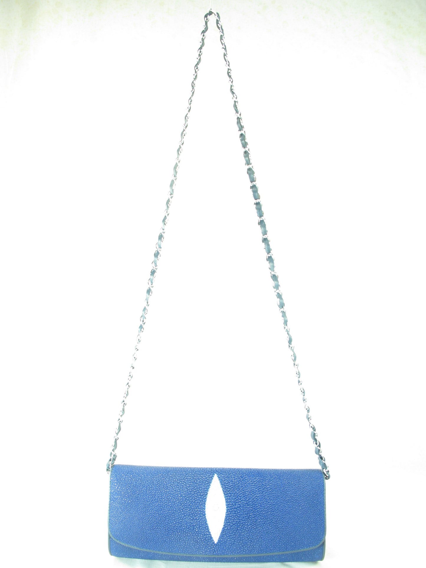 PELGIO Genuine Stingray Skin Leather Women's Messenger Bag Crossbody Purse