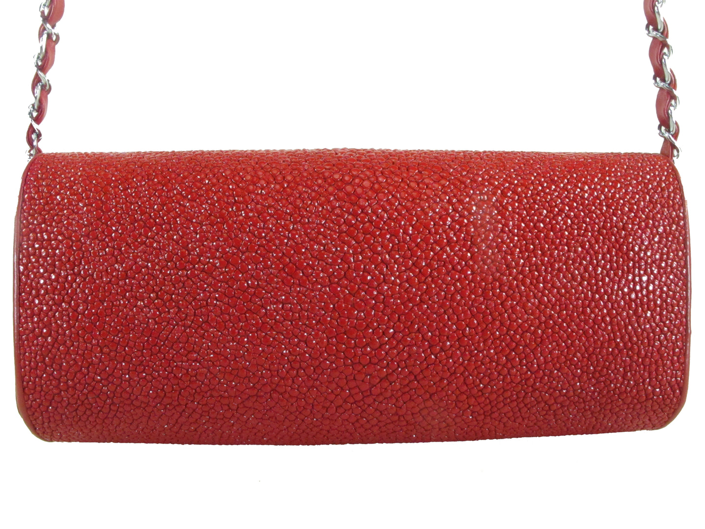 PELGIO Genuine Stingray Skin Leather Women's Messenger Bag Crossbody Purse