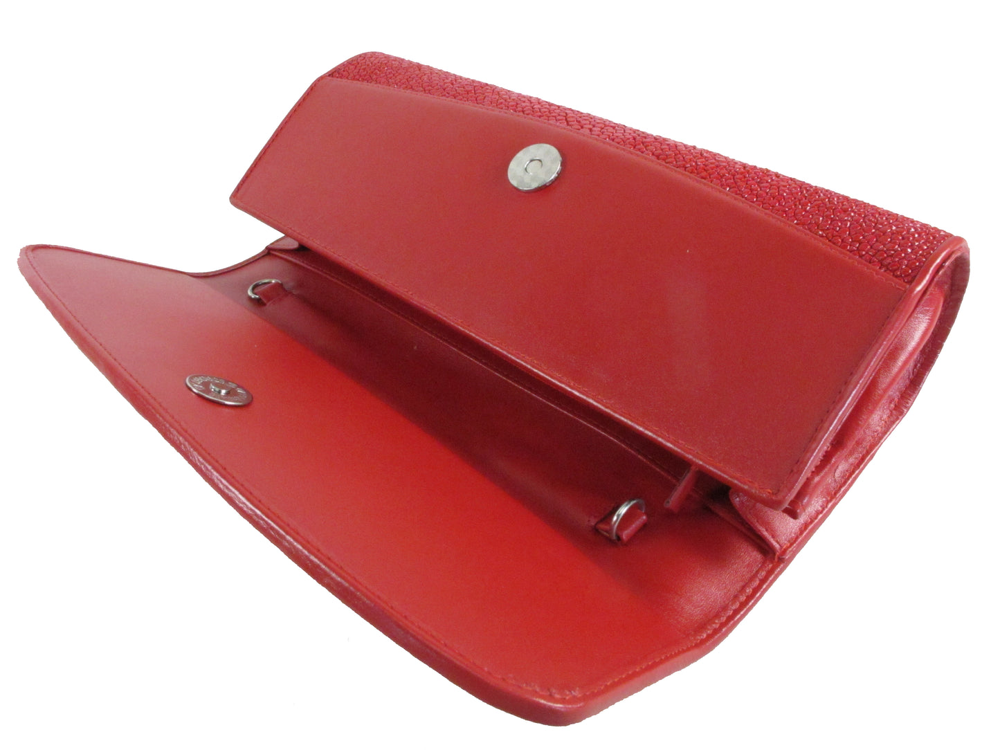 PELGIO Genuine Stingray Skin Leather Women's Messenger Bag Crossbody Purse