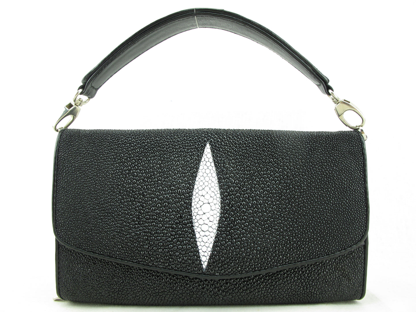PELGIO Genuine Stingray Skin Leather Women's Clutch & Shoulder Bag
