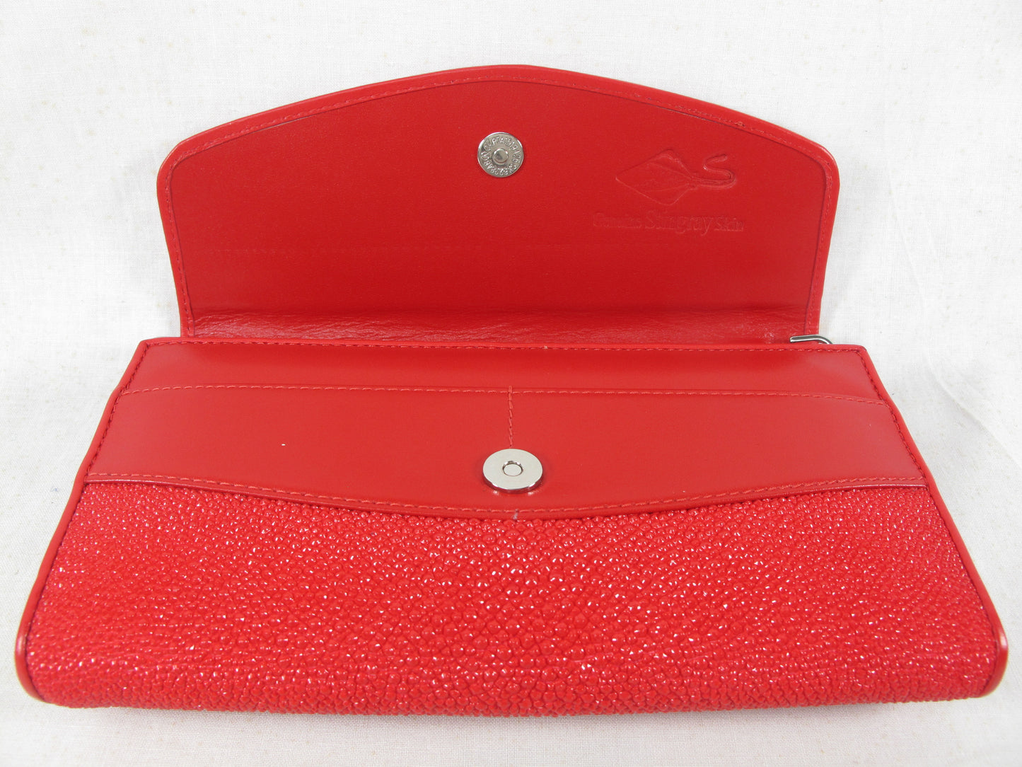 PELGIO Genuine Stingray Skin Leather Women's Clutch & Shoulder Bag