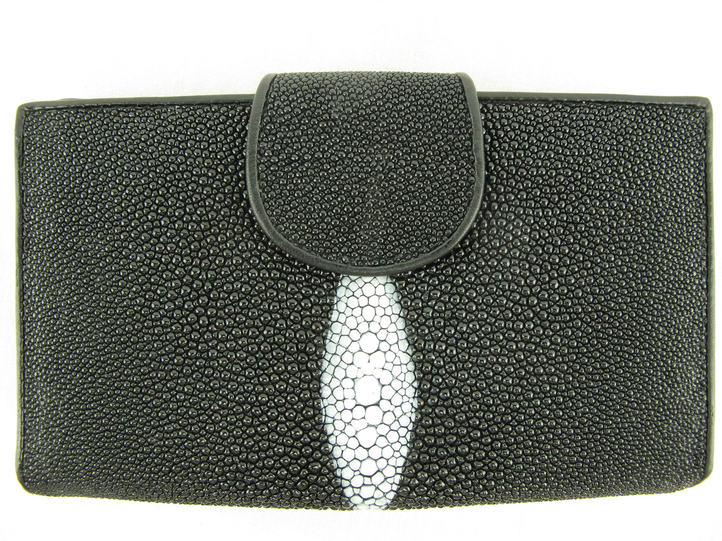 Genuine Stingray Skin Leather Medium Clutch Wallet Coins Purse
