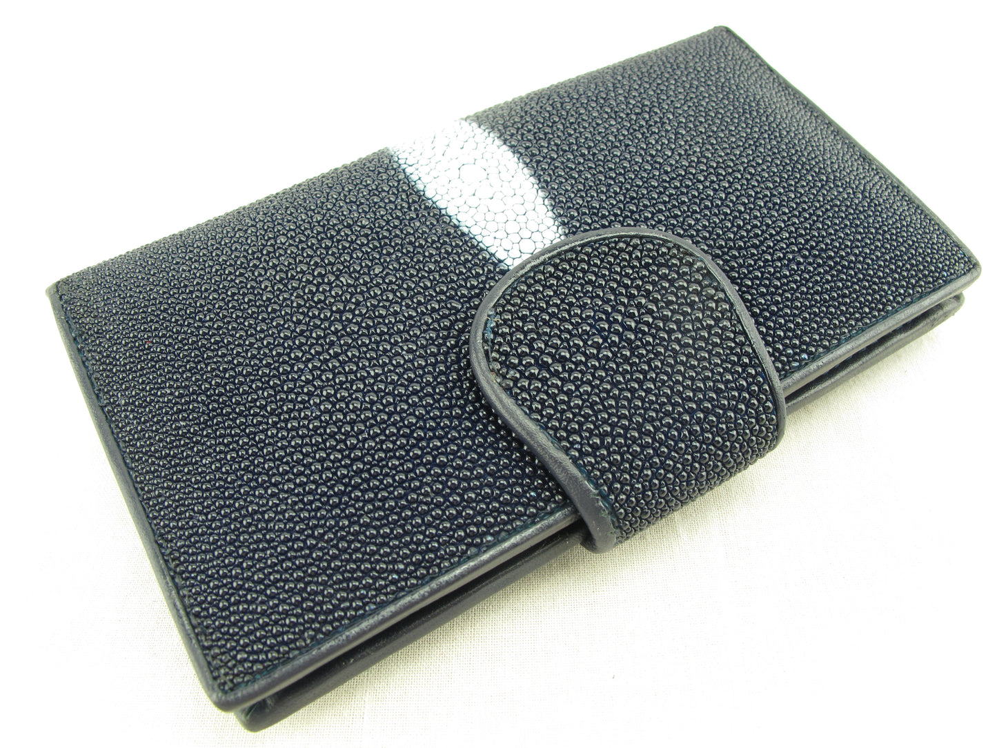 Genuine Stingray Skin Leather Medium Clutch Wallet Coins Purse