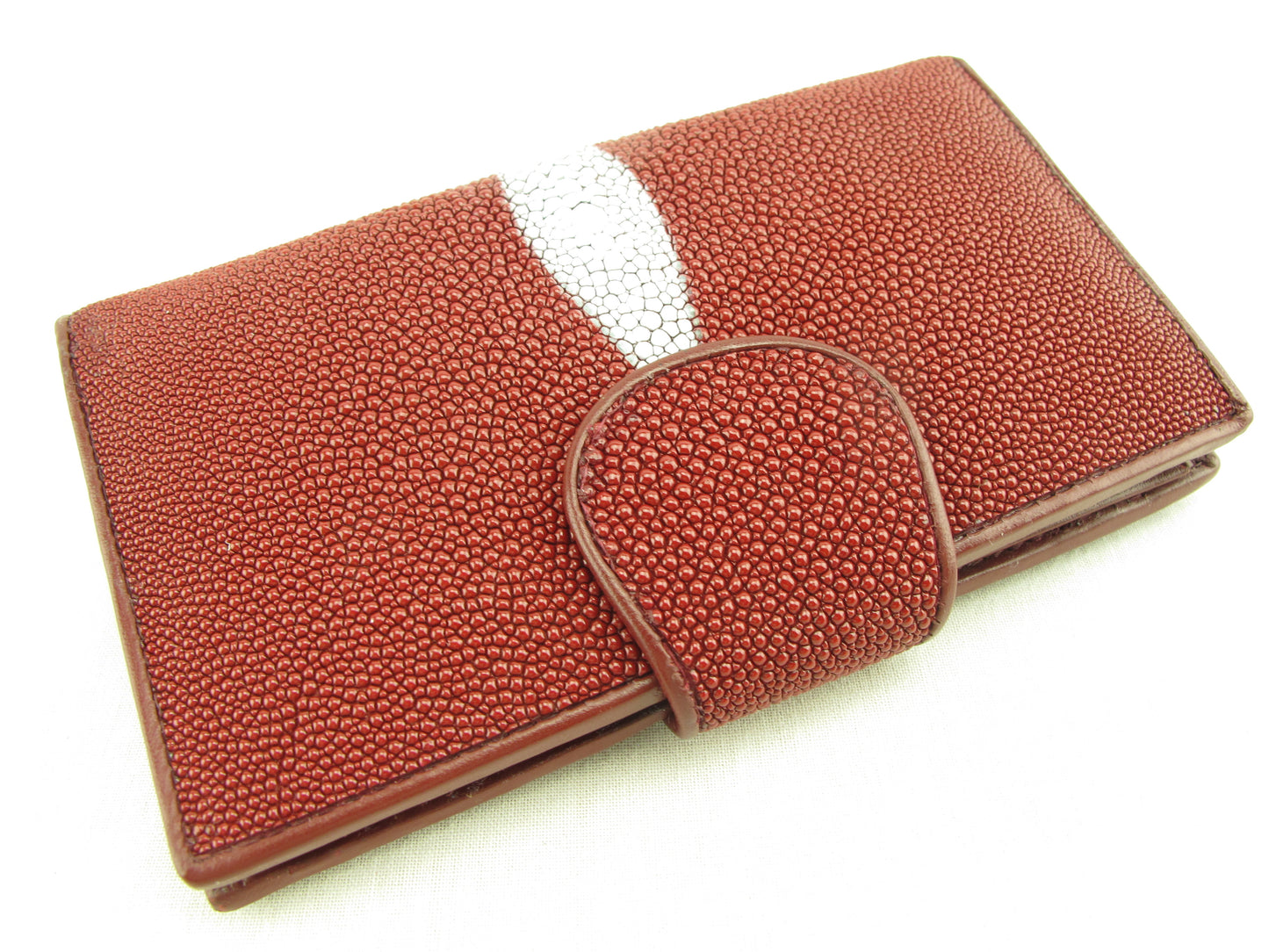 Genuine Stingray Skin Leather Medium Clutch Wallet Coins Purse