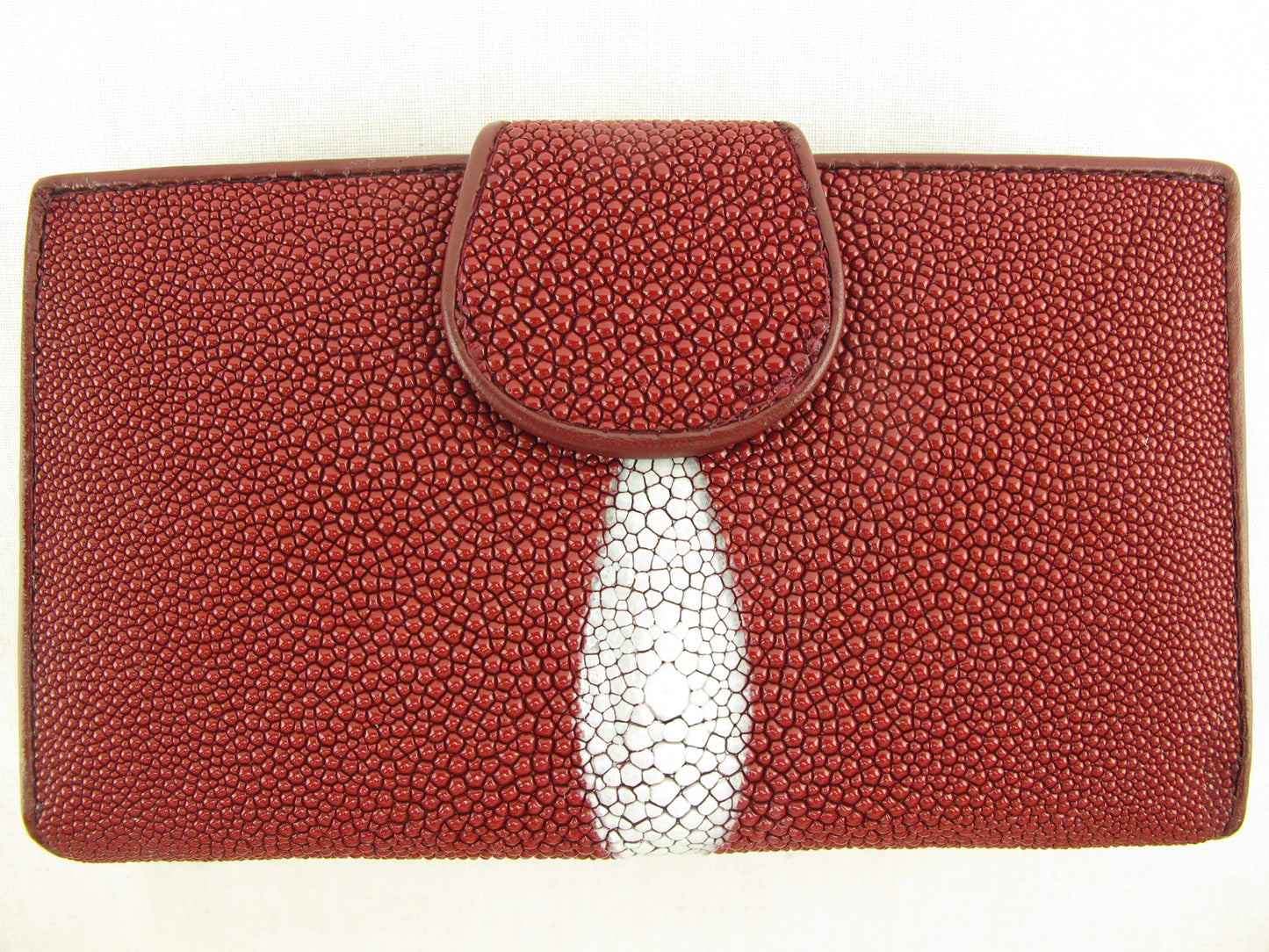 Genuine Stingray Skin Leather Medium Clutch Wallet Coins Purse