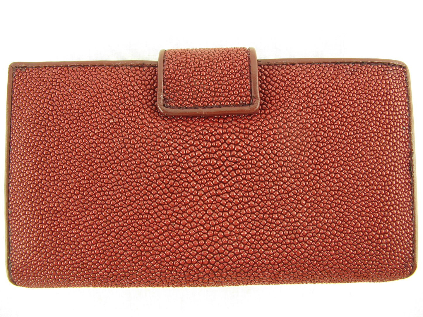 Genuine Stingray Skin Leather Medium Clutch Wallet Coins Purse