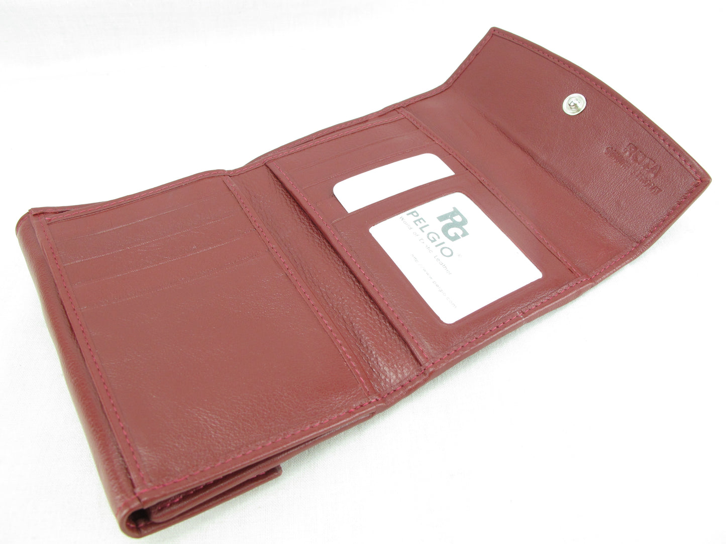 Genuine Stingray Skin Leather Medium Trifold Clutch Wallet Coins Purse