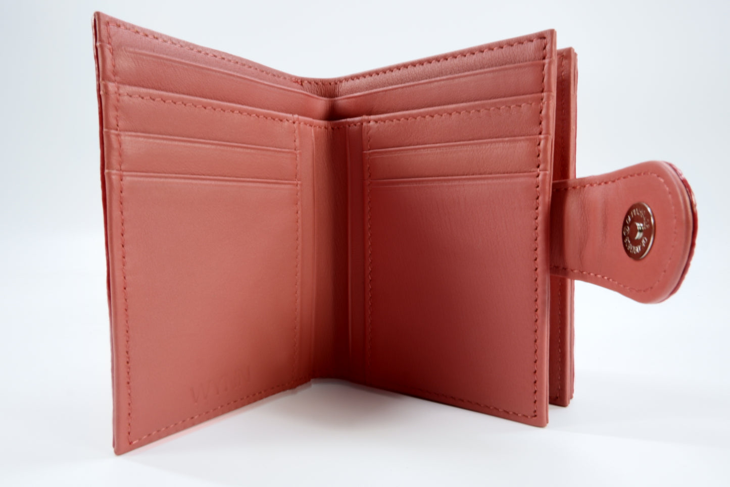 Genuine Polished Stingray Skin Leather Medium Clutch Wallet Zip Coins Purse
