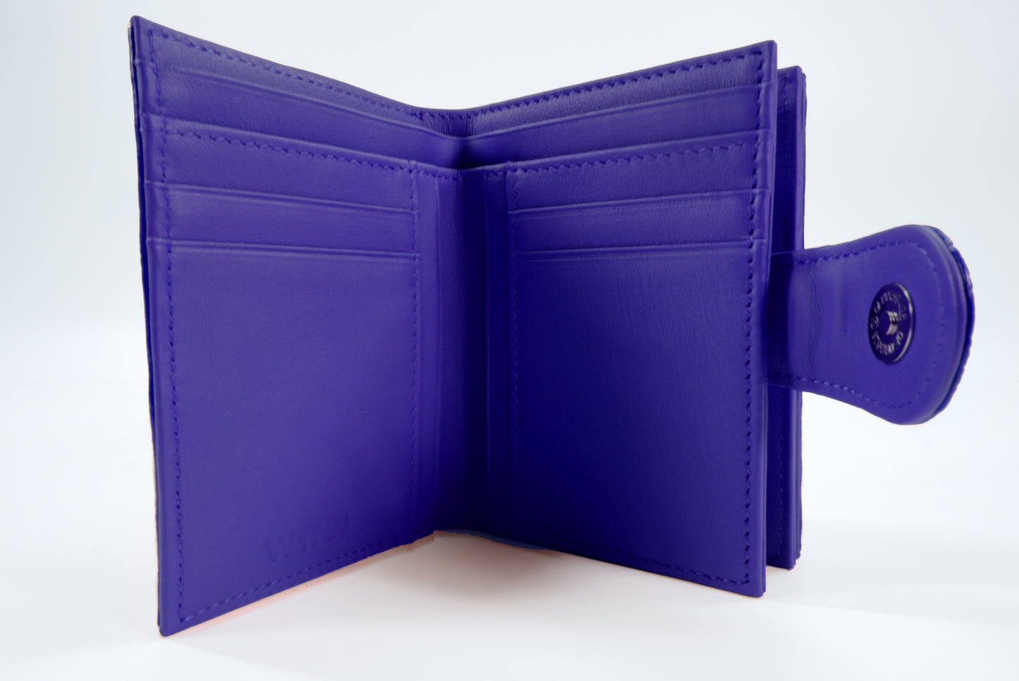 Genuine Polished Stingray Skin Leather Medium Clutch Wallet Zip Coins Purse