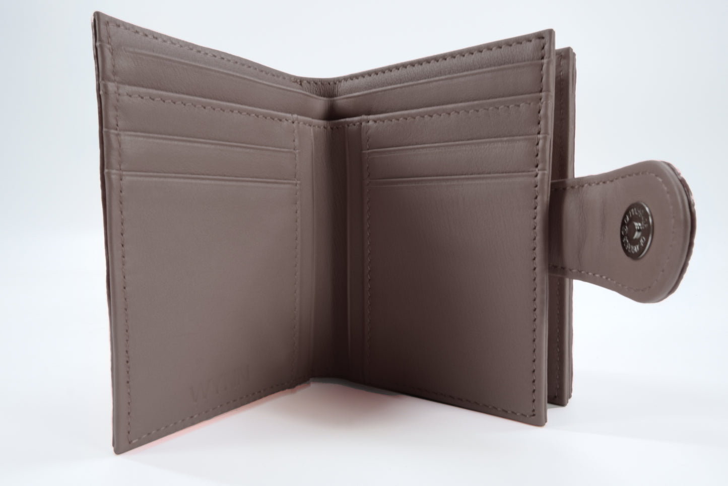 Genuine Stingray Skin Leather Diamond Embossed Medium Clutch Wallet Zip Coins Purse