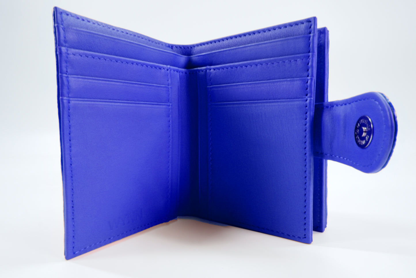 Genuine Stingray Skin Leather Diamond Embossed Medium Clutch Wallet Zip Coins Purse