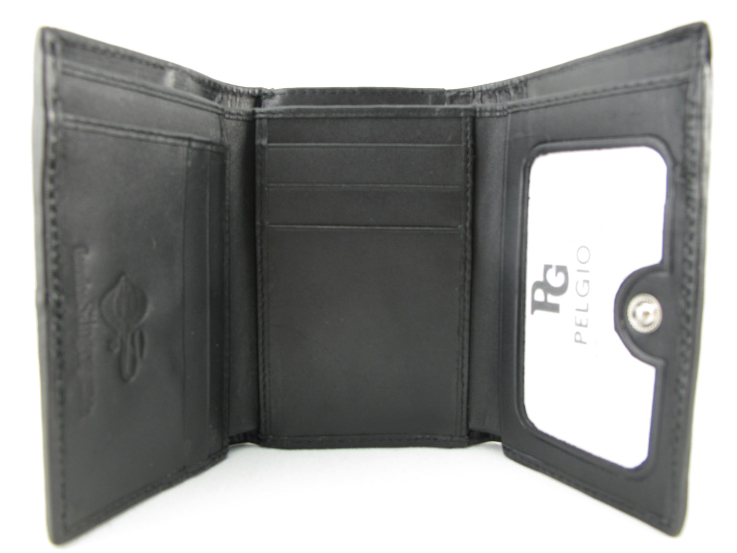 Genuine Stingray Skin Leather Medium Trifold Clutch Wallet Coins Purse