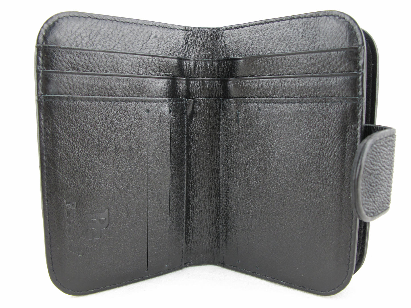 Genuine Stingray Skin Leather Medium Clutch Wallet Zip Coins Purse