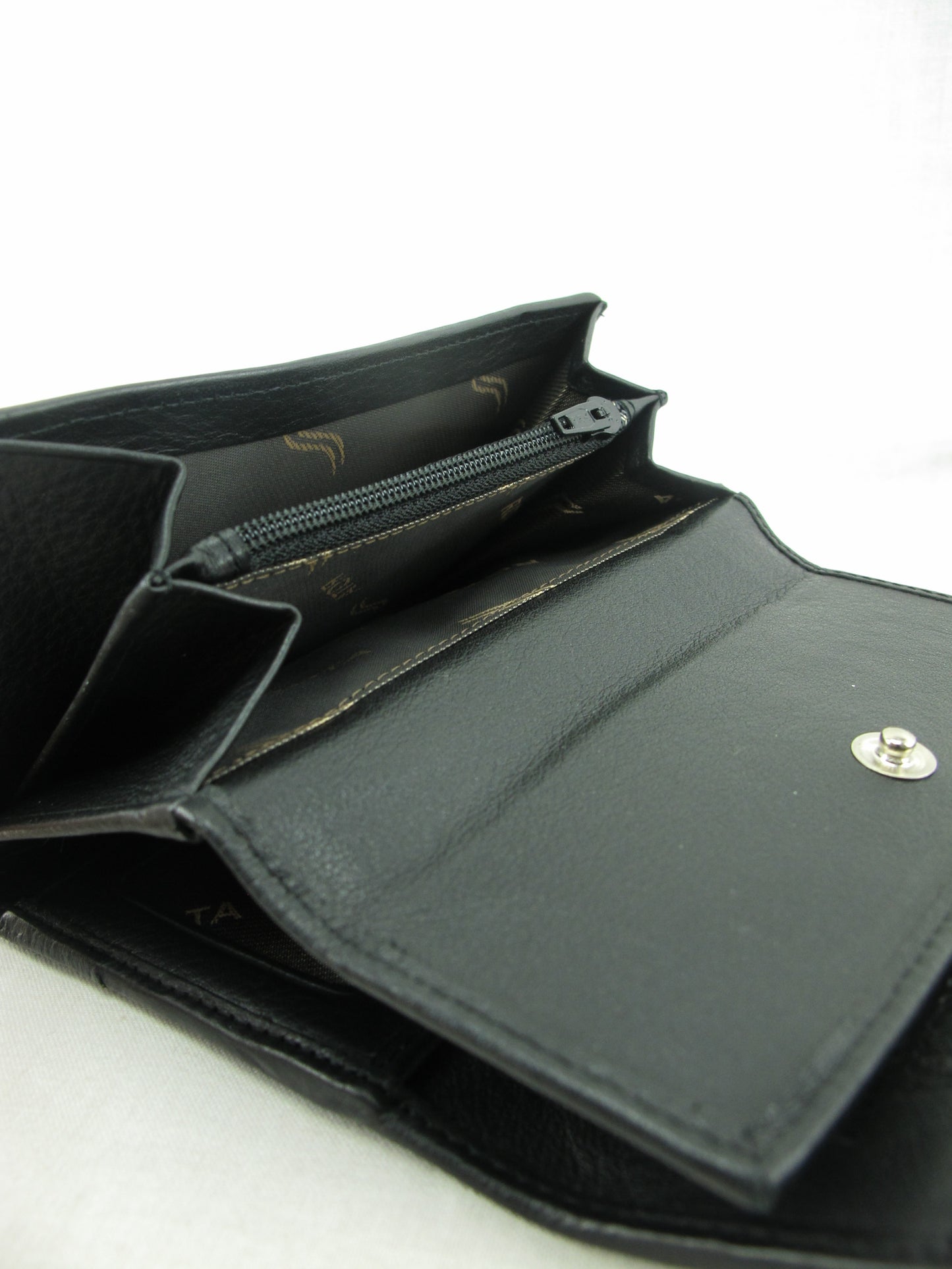 Genuine Stingray Skin Leather Medium Trifold Clutch Wallet Coins Purse