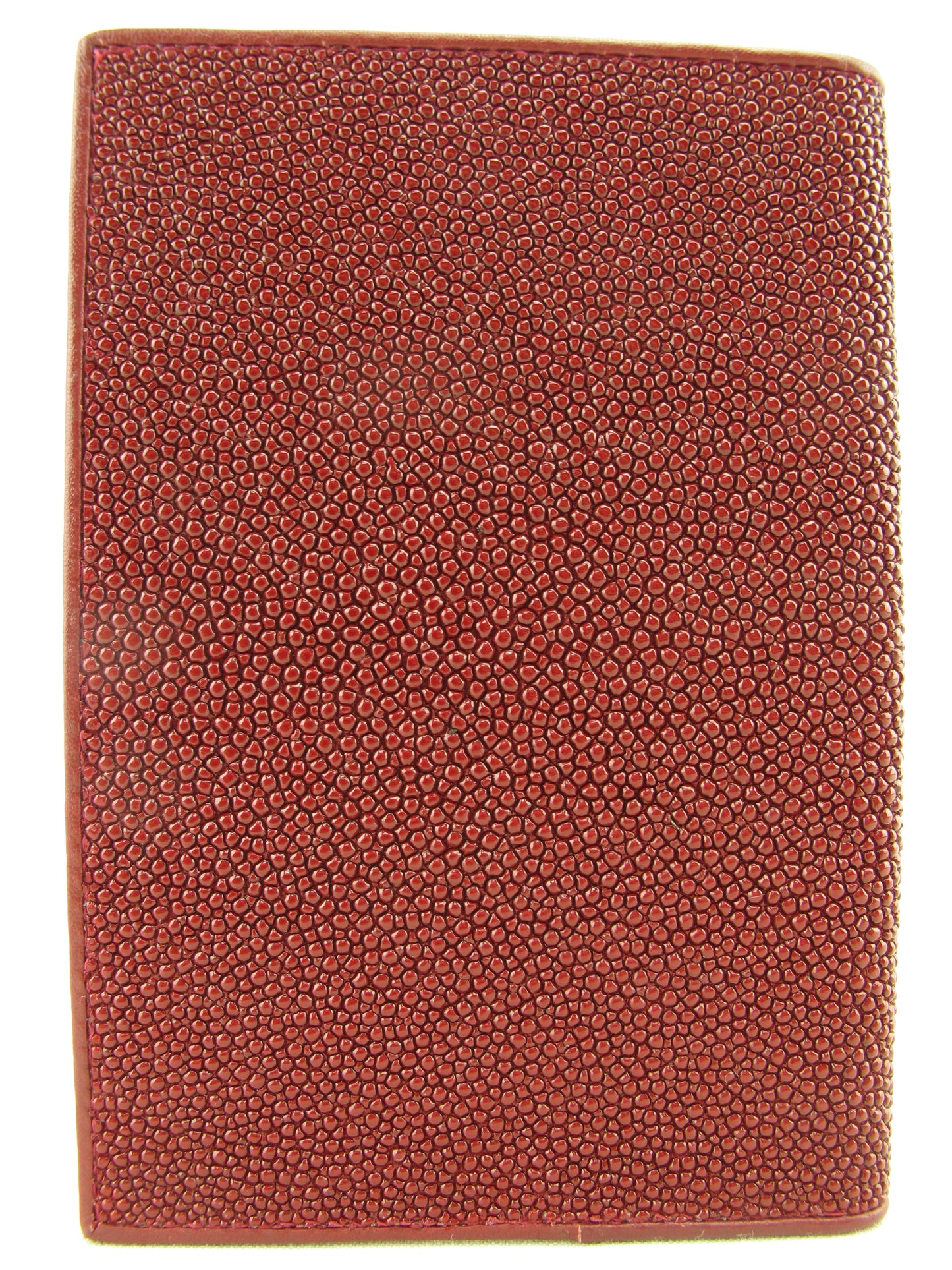 Genuine Stingray Skin Leather Passport & Card Holder Wallet