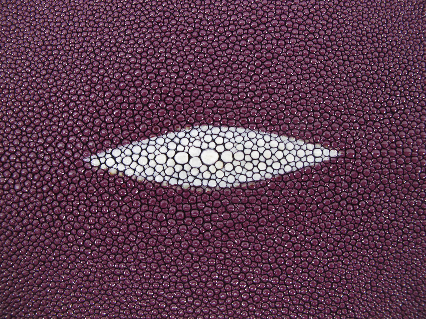 Genuine Stingray Skin Leather Long Shape Hide Pelt Purple