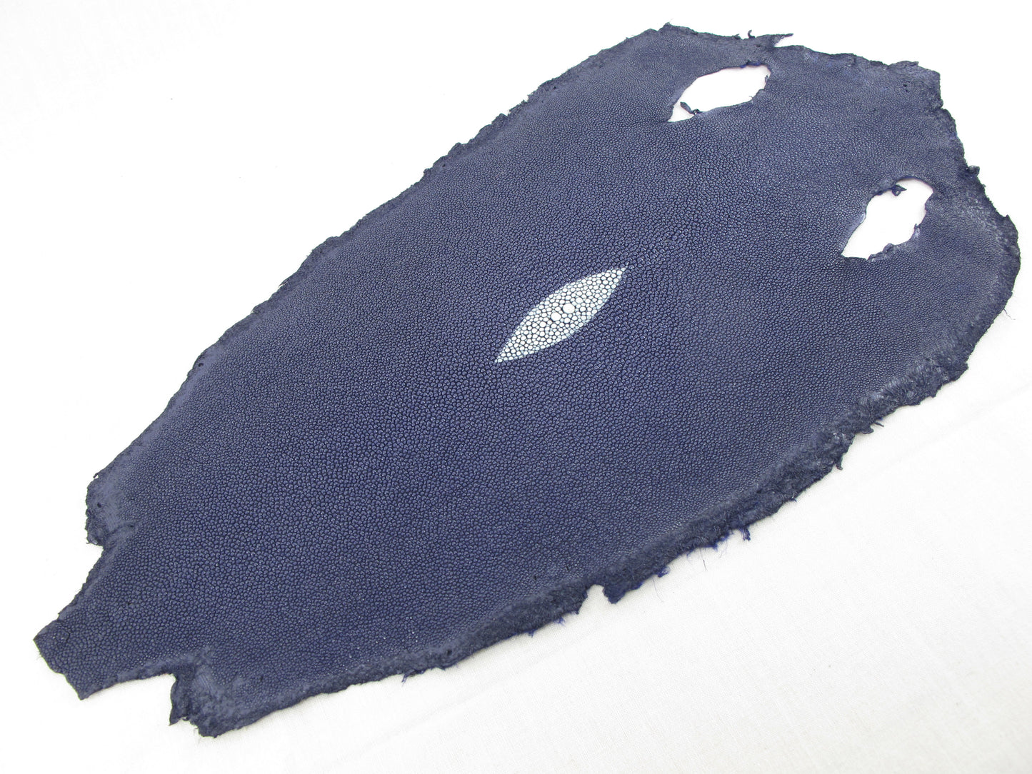 Genuine Stingray Skin Leather Round Shape Hide Pelt Florence Violet