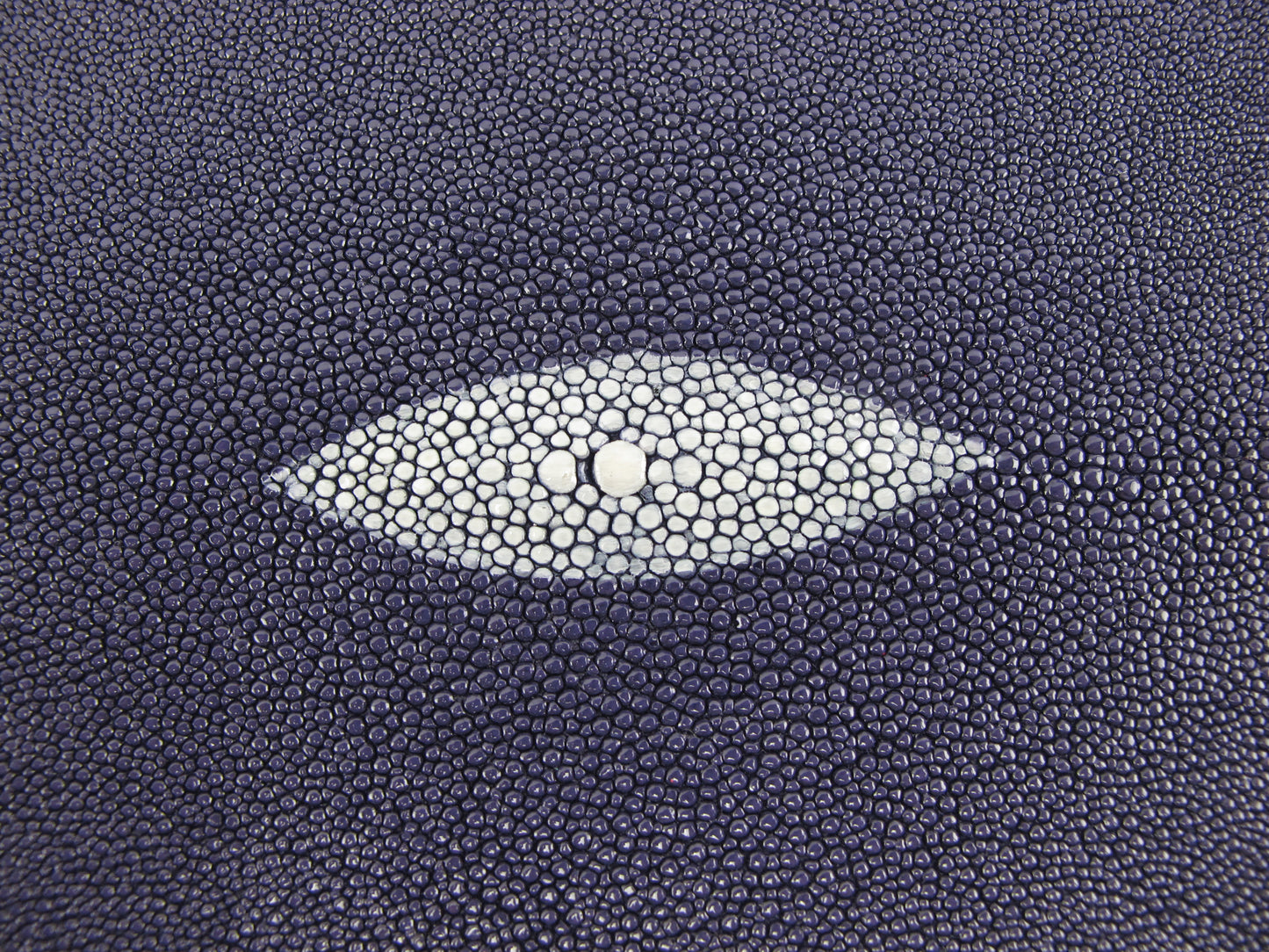 Genuine Stingray Skin Leather Round Shape Hide Pelt Florence Violet